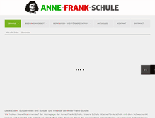 Tablet Screenshot of annefrankschule-dieburg.de